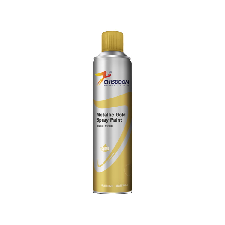 Vopsea metalică cu spray de aur
